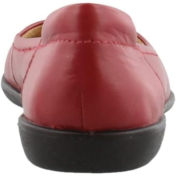 Naturalizer Women's Red Closed Rounded Toe Slip on Flexy Ballet Flat Shoes - Picture 6 of 8